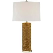 Online Designer Bedroom Spiked Table Lamp, Gold