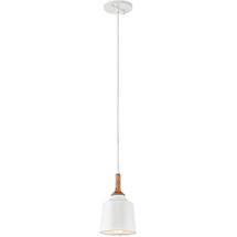 Online Designer Living Room WHITE NATURAL WOOD MINI PENDANT