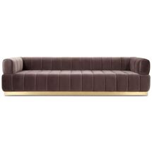 Online Designer Living Room Continental Sofa in Velvet