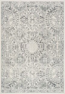 Online Designer Combined Living/Dining Gray Honeycomb Labyrinth Bosphorus Area Rug