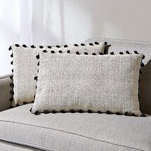 Online Designer Living Room Ari Tassel Pillows 24"x16", Set of 2