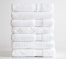 Online Designer Bathroom White Towel Collection