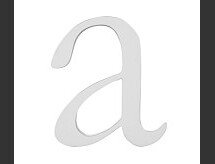 Online Designer Living Room Lowercase Letter, A