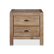 Online Designer Bathroom Montauk 2 - Drawer Solid Wood Nightstand