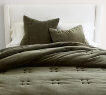 Online Designer Bedroom Knit Velvet Comforter