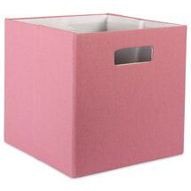 Online Designer Bedroom Solid Fabric Bin - Rose L