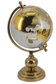 Online Designer Living Room Gold Globe Sculpture