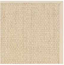 Online Designer Living Room Safavieh Casual Natural Fiber Natural and Beige Border Seagrass Rug 