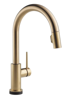 Online Designer Combined Living/Dining Trinsic Pull Down Touch Single Handle Kitchen Faucet 