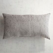 Online Designer Bedroom Delaney Chenille Pewter Lumbar Pillow