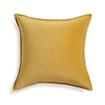 Online Designer Living Room Brenner Yellow 20" Velvet Pillow