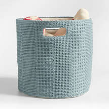 Online Designer Other Nella Green Waffle Weave Large Storage Bin