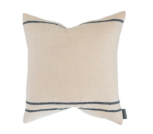 Online Designer Combined Living/Dining Abigail Silk Stripe Pillow Cover