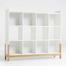 Online Designer Other Rue White Wood 12-Cube Bookcase