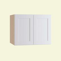 Online Designer Living Room Newport Assembled Wall Kitchen Cabinet with Double Doors in Pacific White