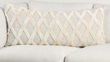 Online Designer Bedroom Cannon Diamond Textured Lumbar Pillow