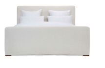 Online Designer Bedroom Nemus Panel Bed, Ivory Linen