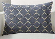 Online Designer Combined Living/Dining Cuomo Jacquard Pillow with Feather-Down Insert 22"x15"