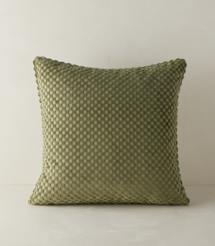 Online Designer Living Room Hi-Lo Checker Velvet Pillow