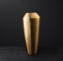 Online Designer Living Room BRASS TEARDROP VASE SMALL