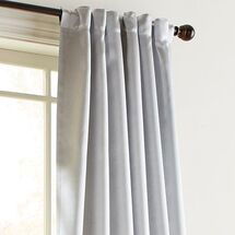 Online Designer Bedroom Candace Silver 96" Room-Darkening Curtain