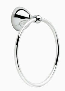 Online Designer Bathroom Delta Foundations Polished Chrome Wall Mount Towel Ring