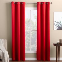 Online Designer Home/Small Office Wayfair Basics Solid Blackout Thermal Grommet Single Curtain Panel