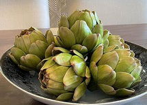 Online Designer Dining Room Large Green Faux Artichokes