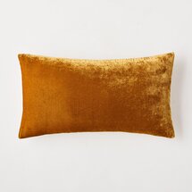 Online Designer Bedroom Lush Velvet Lumbar Pillow Cover