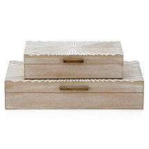 Online Designer Combined Living/Dining Sunburst Boxes - Set of 2