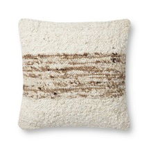 Online Designer Living Room Amber Lewis x Loloi Marie Ivory / Camel Pillow