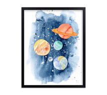 Online Designer Bedroom Planetary Adventure Wall Art