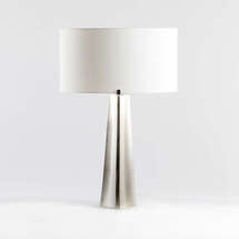 Online Designer Combined Living/Dining Isla Pewter Triangle Table Lamp