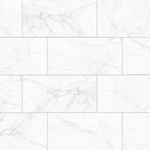 Online Designer Bathroom Natural + 12" x 24" Porcelain Marble Look Wall & Floor Tile