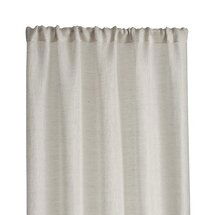 Online Designer Home/Small Office Linen Sheer 52"x84" Natural Curtain Panel