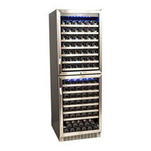 Online Designer Kitchen EdgeStar 155 Bottle Double Door Dual Zone Wine Cooler