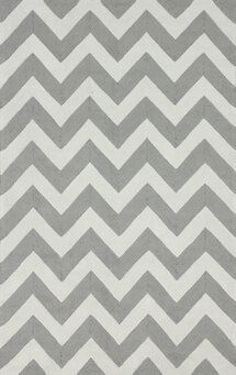 Online Designer Home/Small Office nuLOOM Homestead Soft Gray Meredith Chevron Area Rug