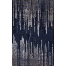 Online Designer Kitchen Tan Skyline Navy Rug