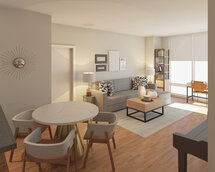 Online Designer Combined Living/Dining 3D Model