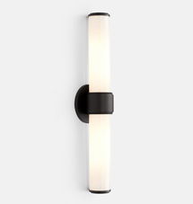 Online Designer Bathroom RIGDON DOUBLE TUBE WALL SCONCE