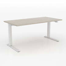 Online Designer Bedroom Humanscale ® Float ® Sit/Stand 48" Ash Grey Desk