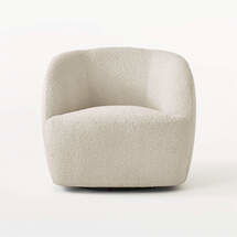 Online Designer Living Room Gwyneth Ivory Boucle Chair