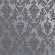 Online Designer Bedroom Damsel Textured Self Adhesive Wallpaper in Blue Pearl design by Tempaper