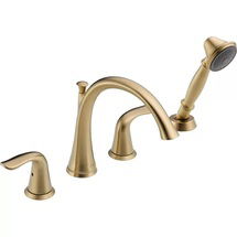 Online Designer Bathroom T4738-CZ Lahara Double Handle Deck Mounted Roman Tub Faucet Trim