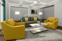 Online Designer Living Room 3D Model