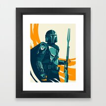 Online Designer Bedroom "Mando" by Matt Kehler Framed Art Print