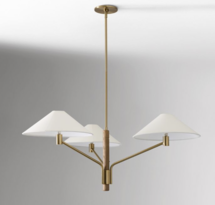 Online Designer Combined Living/Dining Devon 3-Light Chandelier (40")