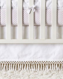 Online Designer Nursery Macramé Crib Skirt