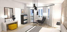 Online Designer Bedroom 3D Model