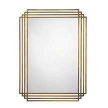 Online Designer Dining Room Rectangle Metal Wall Mirror